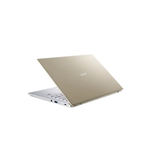 Лаптоп, Acer Swift X, SFX14-41G-R55L, AMD Ryzen 7 5800U (Up to 4.4GHz, 16MB), 14" IPS FHD (1920x1080), 16GB DDR4 (8GB onboard), 1024GB PCIe SSD, RTX3050 4GB DDR6, WiFi 6AX+BT, HD Cam. with 2Mic., FPR, Win 10 Pro, Gold&Silver - image 2