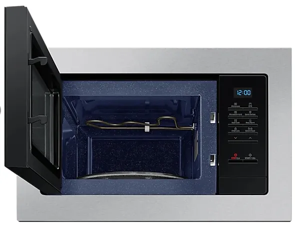 Микровълнова печка, Samsung MG23A7013CT/OL, Built-in microwave grill, Ceramic Inside, 23l, 800 W, Blue LED Display, Black door, Stainless steel frame - image 4