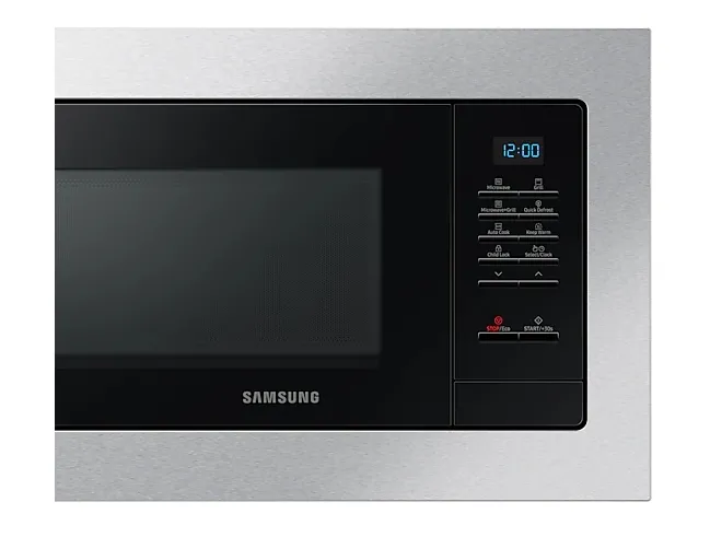 Микровълнова печка, Samsung MG23A7013CT/OL, Built-in microwave grill, Ceramic Inside, 23l, 800 W, Blue LED Display, Black door, Stainless steel frame - image 5