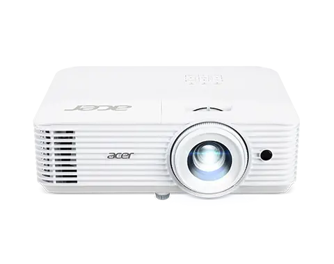Мултимедиен проектор, Acer Projector H6800BDa, DLP, 4K UHD (3840x2160), 3600 ANSI Lm, 10 000:1, 3D ready, HDR Comp., Auto Keystone, 24/7 oper., Low input lag, Hidden dongle design, smart AptoidTV, 2xHDMI, VGA in, RS232, Audio in/out, 10W, 3.2Kg, Wireless dongle, White - image 1