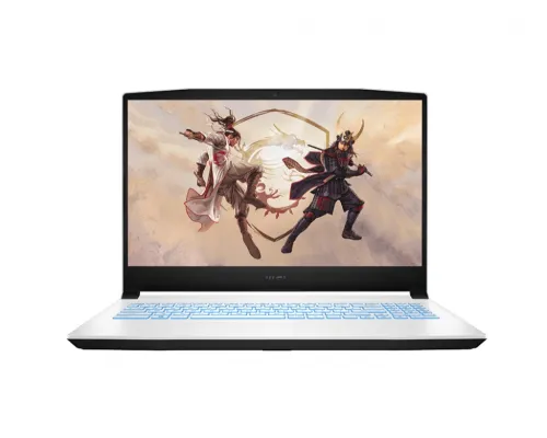 Лаптоп, MSI Sword 15 A11UC, RTX3050 GDDR6 4GB, 15.6" FHD 1920x1080 IPS, 144Hz, Tiger Lake i7-11800H (8C/16T, up to 4.60 GHz, 24MB), 8GB (1x8) DDR4 3200, 512GB PCIe Gen4x4 SSD, Intel Wi-Fi 6, BT5.1, Single backlight KB (BLUE), 3 cell, 53.5 Whr, NO OS, WHITE, 2Y