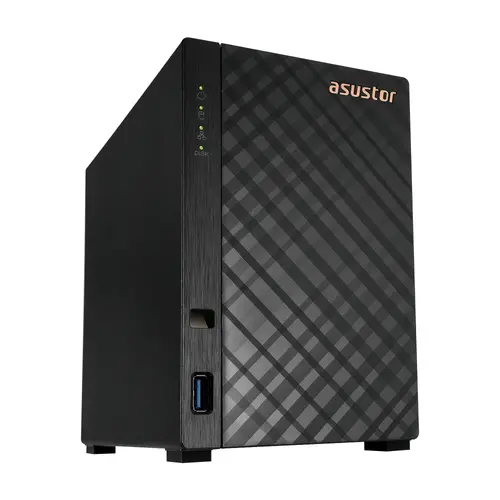 Мрежов сторидж, Asustor AS1102T, 2 bay NAS, Realtek RTD1296, Quad-Core, 1.4GHz, 1GB DDR4 (not expandable), 2.5GbE x1, USB3.2 Gen1 x2, WOW (Wake on WAN), System Sleep Mode - image 1