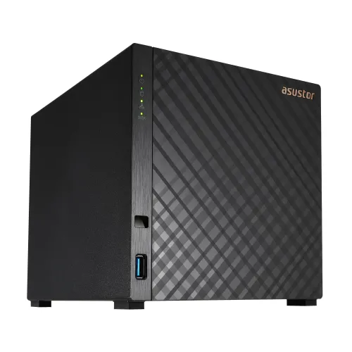 Мрежов сторидж, Asustor AS1104T, 4 bay NAS, Realtek RTD1296, Quad-Core, 1.4GHz, 1GB DDR4 (not expandable), 2.5GbE x1, USB3.2 Gen1 x2, WOW (Wake on WAN), System Sleep Mode, hardware encryption, EZ connect, EZ Sync - image 2