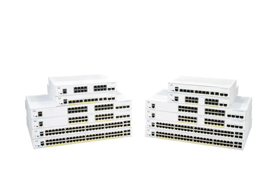 Комутатор, Cisco CBS350 Managed 24-port GE, PoE, 4x1G SFP
