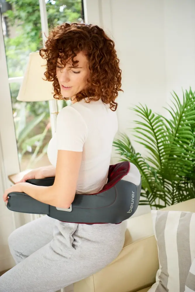 Масажор, Beurer MG 151 3D Shiatsu massager;for shoulders, neck, back and legs; 3D massage heads; 8 rotating Shiatsu massage heads; Clockwise/anti-clockwise rotation; 3 levels; automatic switch-off; light and heat function - image 12