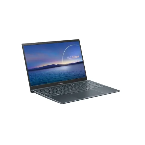 Лаптоп, Asus ZenBook UX425EA-WB713R, Intel Core i7-1165G7 2.8 GHz (12MB Cache, up to 4.7 GHz), 14" IPS FHD (1920x1080) 400nits, 16GB LPDDR4 on board, PCIEG3x2 512G SSD,Intel Iris X Graphics,TPM,Win 10 PRO 64 bit, Sleeve, Illum. Keyboard, Grey - image 1