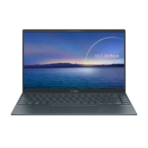 Лаптоп, Asus ZenBook UX425EA-WB713R, Intel Core i7-1165G7 2.8 GHz (12MB Cache, up to 4.7 GHz), 14" IPS FHD (1920x1080) 400nits, 16GB LPDDR4 on board, PCIEG3x2 512G SSD,Intel Iris X Graphics,TPM,Win 10 PRO 64 bit, Sleeve, Illum. Keyboard, Grey