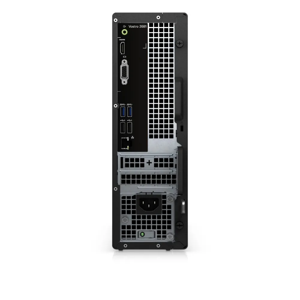 Настолен компютър, Dell Vostro 3681 SFF, Intel Core i3-10100 (6MB Cache, up to 4.30GHz), 8GB DDR4 2666MHz , 256GB M.2 PCIe NVMe, DVD+/-RW, Integrated Graphics , 802.11n, BT 4.0, Keyboard&Mouse, Linux , 3Y NBD - image 2