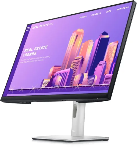 Монитор, Dell P2722H, 27" Wide LED Anti-Glare, IPS Panel, 5ms, 1000:1, 300 cd/m2, 1920x1080 FullHD, 99% sRGB, VGA, HDMI, DP, USB 5 Gbps, ComfortView Plus, Height Adjustable, Pivot, Swivel, Tilt, Black - image 1