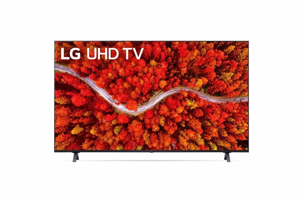 Телевизор, LG 55UP80003LR, 55" 4K IPS UltraHD TV 3840 x 2160, DVB-T2/C/S2, webOS Smart TV, ThinQ AI, Quad Core Processor 4K, WiFi 802.11ac, HDR10 PRO 4K/2K, AI Sound, Voice Controll, Miracast / AirPlay 2,  HDMI, CI, LAN, USB, Bluetooth, 2 Pole, Rocky Black