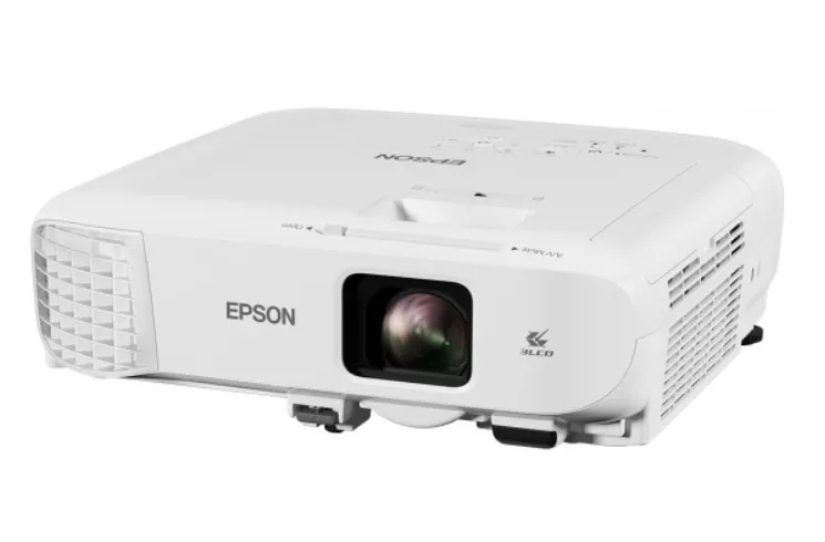 Мултимедиен проектор, Epson EB-992F, Full HD 1080p (1920 x 1080, 16:9), 4000 ANSI lumens, 16 000 : 1, USB 2.0 Type A, USB 2.0 Type B, RS-232C, LAN, VGA in (2x), VGA out, HDMI in (2x), Composite in, Wireless 802.11b/g/n, Miracast, White - image 1