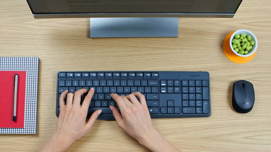 Σετ, Logitech MK235 Ασύρματο πληκτρολόγιο και ποντίκι - Γκρι - US INTL