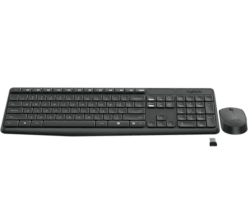 Σετ, Logitech MK235 Ασύρματο πληκτρολόγιο και ποντίκι - Γκρι - US INTL - 2
