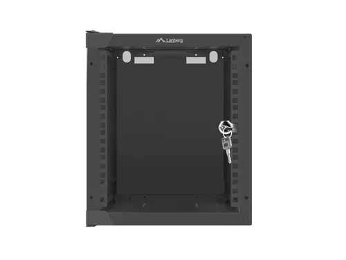 Комуникационен шкаф, Lanberg rack cabinet 10" wall-mount 6U / 280x310 for self-assembly (flat pack), black - image 1