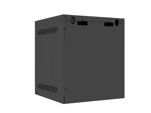 Комуникационен шкаф, Lanberg rack cabinet 10" wall-mount 6U / 280x310 for self-assembly (flat pack), black - image 4