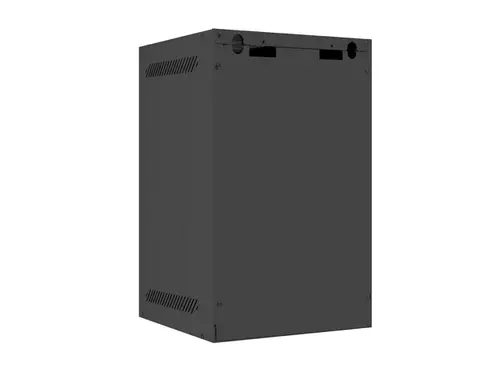 Комуникационен шкаф, Lanberg rack cabinet 10" wall-mount 9U / 280x310 for self-assembly (flat pack), black - image 3