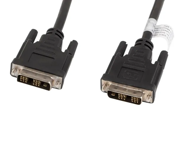 Кабел, Lanberg DVI-D(M)(18+1)-> DVI-D(M)(18+1) cable 1.8m, single link, black