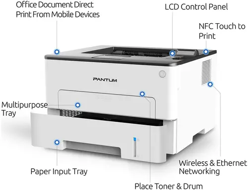 IMPRIMANTĂ LASER PANTUM P3300DW - PN P3300DW - 4