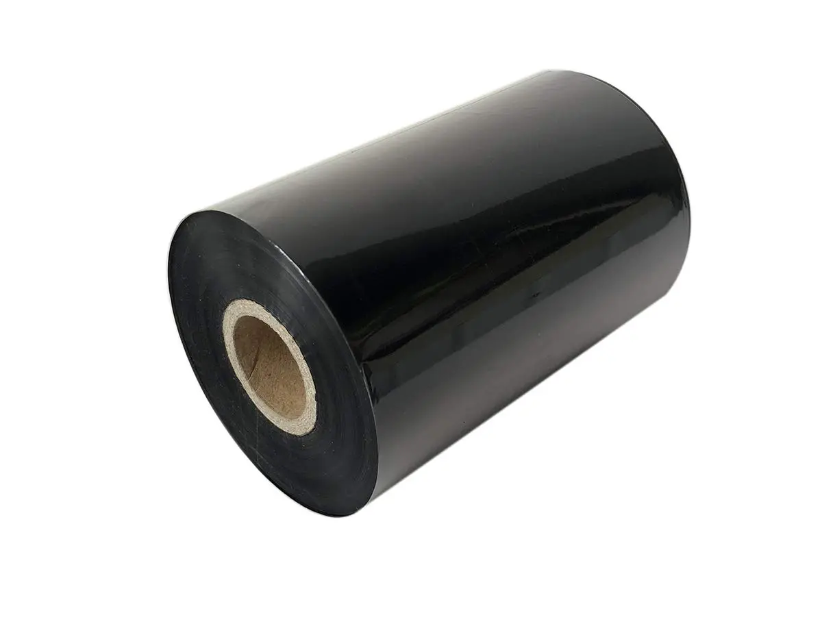 ТЕРМОТРАНСФЕРНА ЛЕНТА - 102 mm x 300 m - РОЛКА 25,4 мм - WAX - BLACK - OUTLET - P№ 6500G - GENTLE