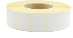 ТЕРМОТРАНСФЕРНИ ЕТИКЕТИ НА РОЛКА - 40,0 mm x 25,0 mm - РОЛКА - 72,6 мм - 5000 броя на ролка - с перфорация - PN B00099 - OUTLET - GENTLE