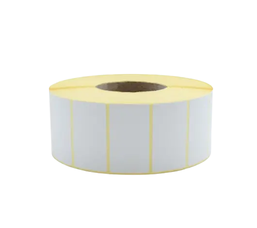 ТЕРМОТРАНСФЕРНИ ЕТИКЕТИ НА РОЛКА - 60,0 mm x 45,0 mm - РОЛКА 72,6 мм - 3000 броя на ролка - без перфорация - PN B00100 - OUTLET - GENTLE