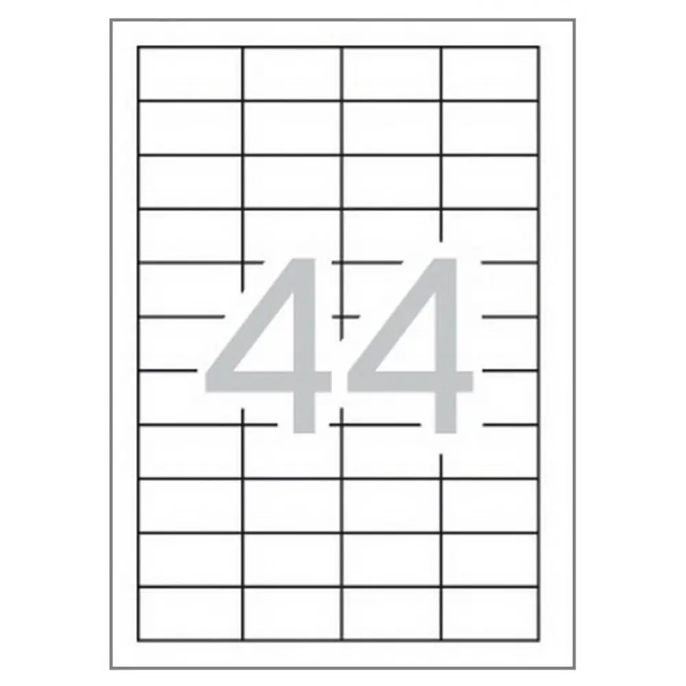 ETICHETE UNIVERSALE - 48,5 mm x 25,4 mm - 44 de bucăți pe coală - 100 de coli - PN BR1895 - OUTLET - GENTLE