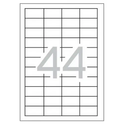 ΚΑΘΟΛΙΚΕΣ ΕΤΙΚΕΤΕΣ - 48,5 mm x 25,4 mm - 44 τεμάχια ανά φύλλο - 100 φύλλα - PN BR1895 - OUTLET - GENTLE - 1