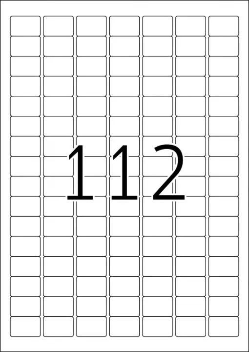ETICHETE UNIVERSALE - 25,4 mm x 16,9 mm - 112 bucăți pe coală - 100 de coli - PN BR4211 - OUTLET - GENTLE