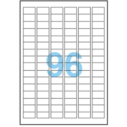 ETICHETE UNIVERSALE - 30,5 mm x 16,9 mm - 96 de bucăți pe coală - 100 de coli - PN BR8832 - OUTLET - GENTLE - 1