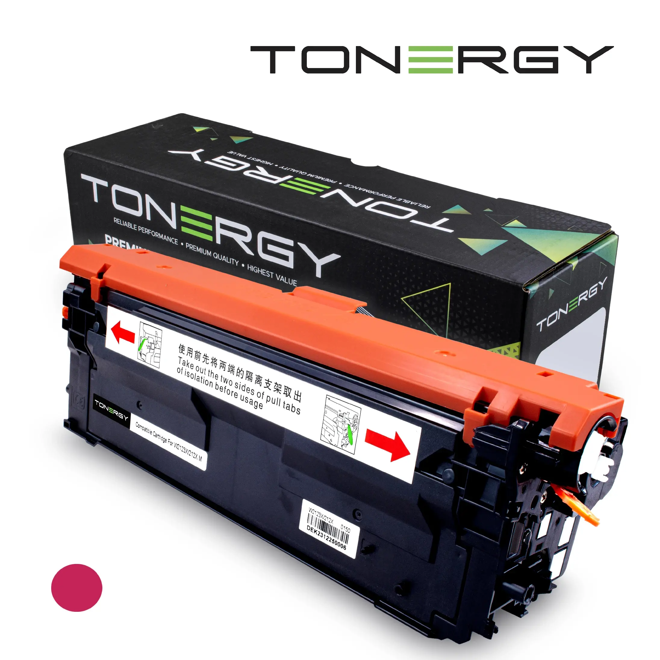 Κασέτα τόνερ, Tonergy, Ματζέντα, υψηλής χωρητικότητας, 10k – συμβατή με HP W2123X (212X)