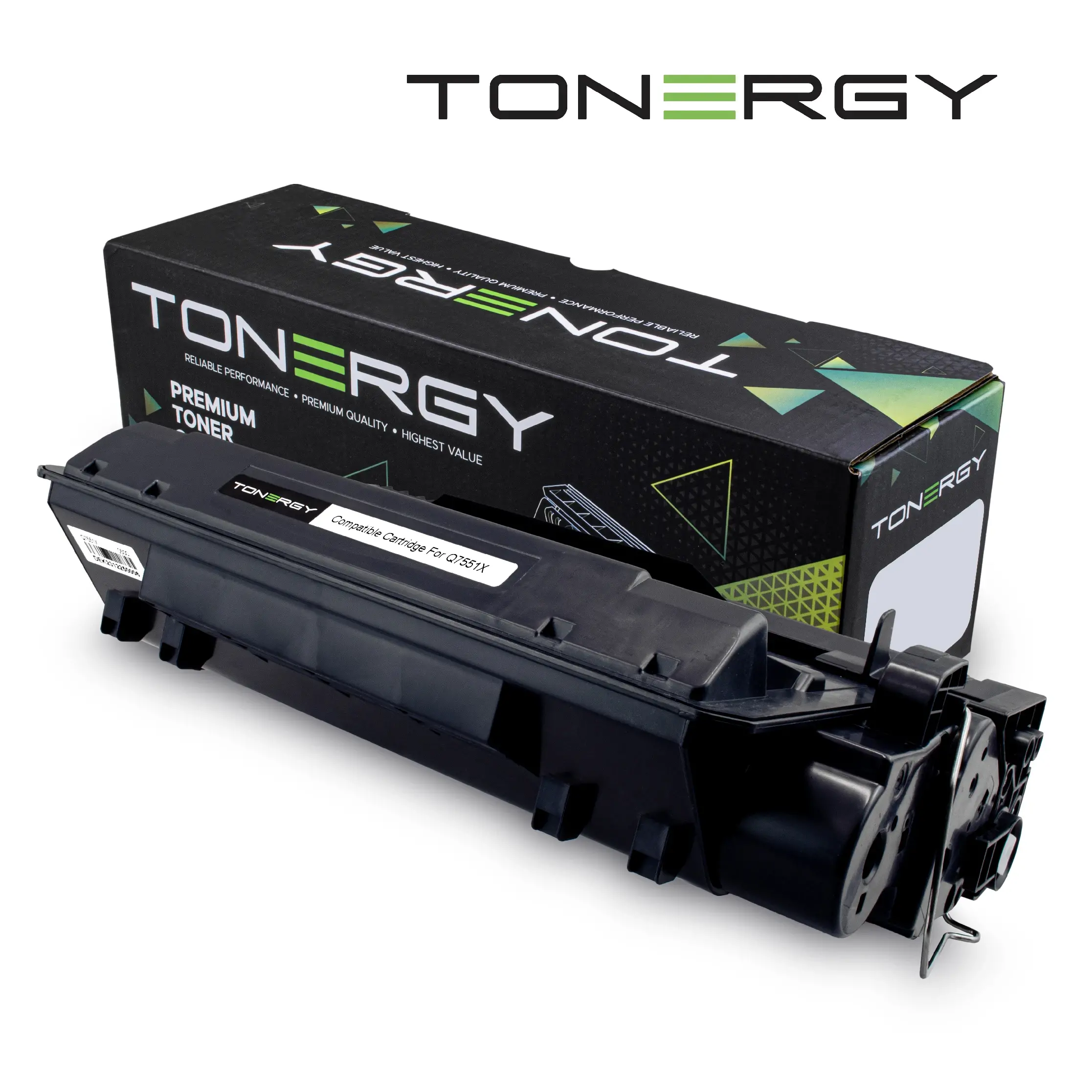 Cartuș de toner, Tonergy, Negru, capacitate mare, 13000k – compatibil cu HP 51X Q7551X