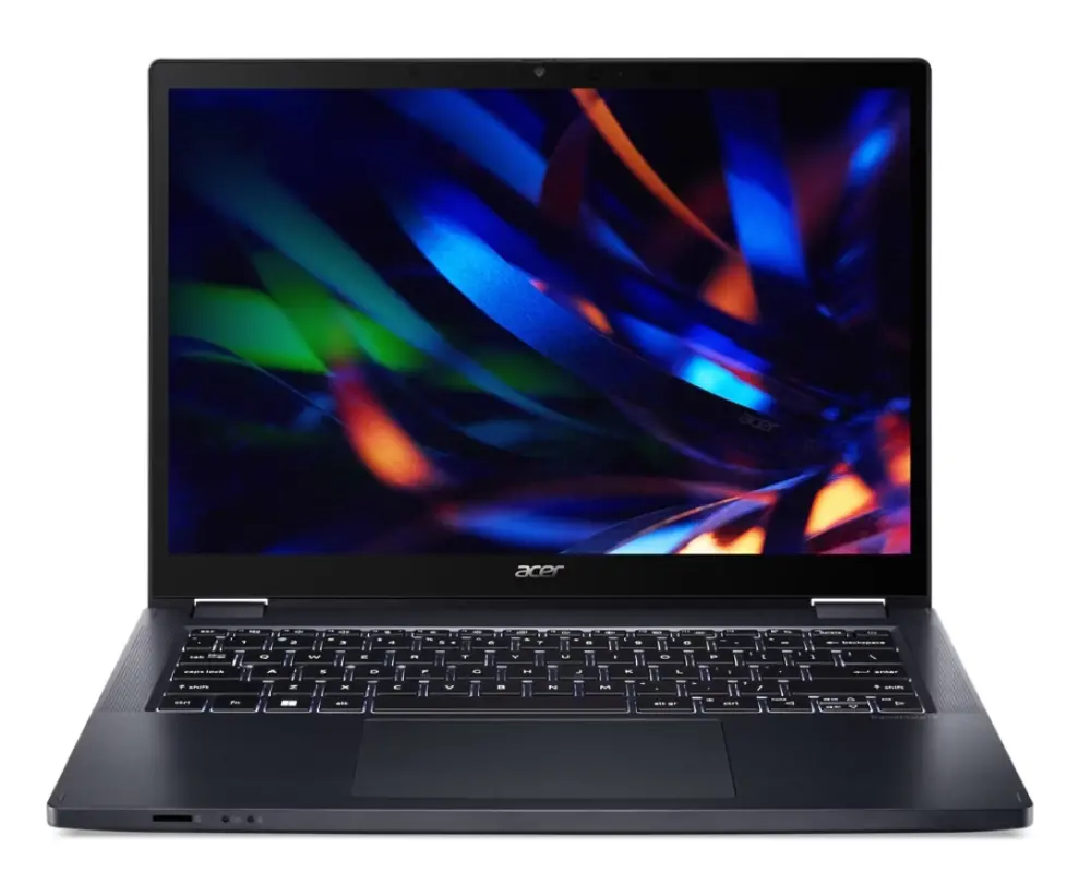 Лаптоп, Acer Travelmate TMP414RN-53-TCO-76ZB, Core i7-1355U, (3.7GHz up to 5.0Ghz, 12MB), 14" (WUXGA 1920 x 1200) IPS touch/pen supportive, 1*16GB DDR4, 1024GB PCIe NVMe SSD, Intel UMA, FHD camera with shutter + mic, TPM 2.0, LTE EM060K-GL (4G/ LTE),  Micro SD c - image 1