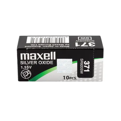 Бутонна батерия сребърна MAXELL SR-920 SW /370/371/AG6  1.55V - image 1