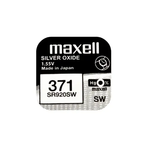 Μπαταρία κουμπί αργύρου MAXELL SR-920 SW /370/371/AG6 1.55V - 1