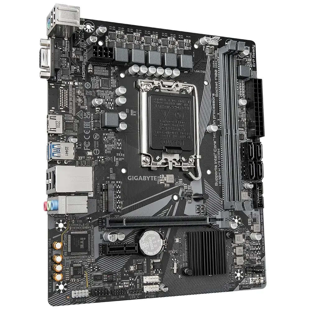 Дънна платка, GIGABYTE GB H610M H V3 DDR4 /LGA1700 - image 2