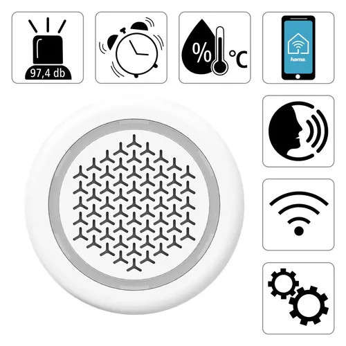 Sirenă de alarmă smart 97.4 dB, HAMA-176590 - 5