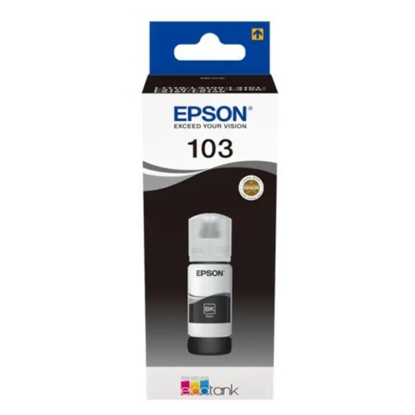 БУТИЛКА МАСТИЛО ЗА EPSON L1110/L3100/L3101/L3110/L3150/L5190 - /103/ - EcoTank - Black - Ink Bottle - PN C13T00S14A - image 1