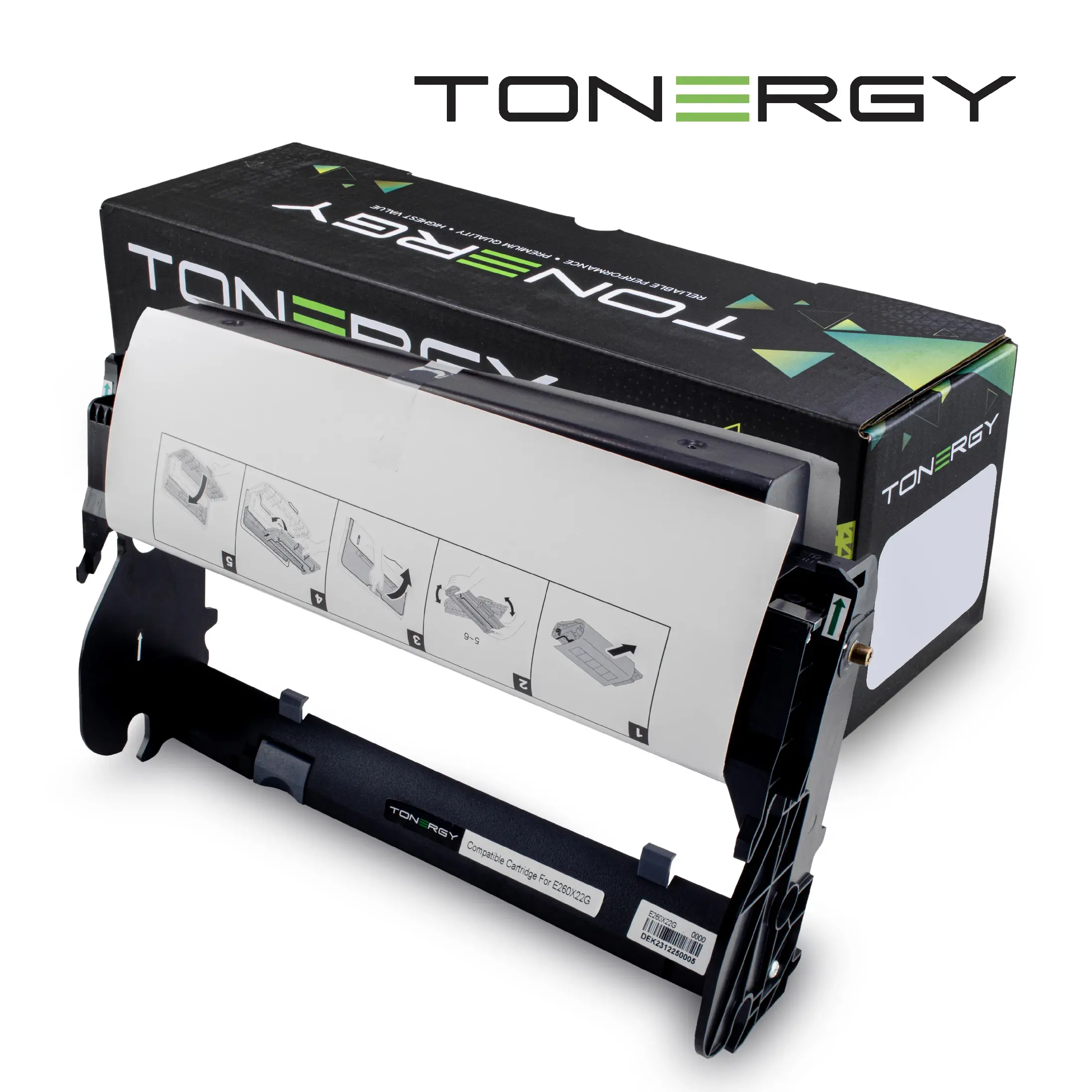Tonergy unitate drum compatibilă LEXMARK, Drum compatibil E260X22G, 30k