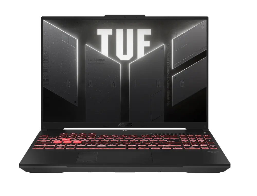 Лаптоп, Asus TUF A16 FA607PI-N3010, AMD Ryzen 9 7845HX  ,16" FHD+ (1920 x 1200) 165 Hz,16GB DDR5 ,1TB , RTX 4070  8GB GDDR6,Wi-Fi 6(802.11ax) ,Backlit Chiclet Keyboard 1-Zone RGB,NO OS,Mecha Gray