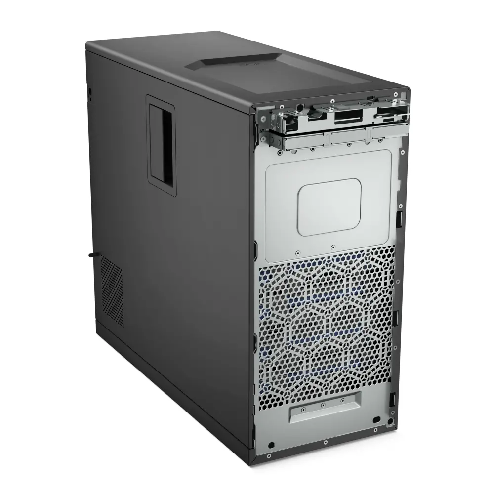 Сървър, Dell PowerEdge T150, Chassis 4x 3.5", Intel Xeon E-2314 (8M Cache, 2.8GHz), 16GB (1x16GB) 3200MHz UDIMM ECC, 1x 2TB SATA (7.2k rpm) 3.5" Entry, On-Board Broadcom 5720 Dual Port 1Gb LOM,PERC H355 Adapter FH (Raid 0,1,10), iDRAC9 Basic 15G, 3Y Basic Onsite - image 1