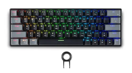 Tastatură wireless de gaming Spartan Gear Pegasus 2 RGB Negru/Gri - 1