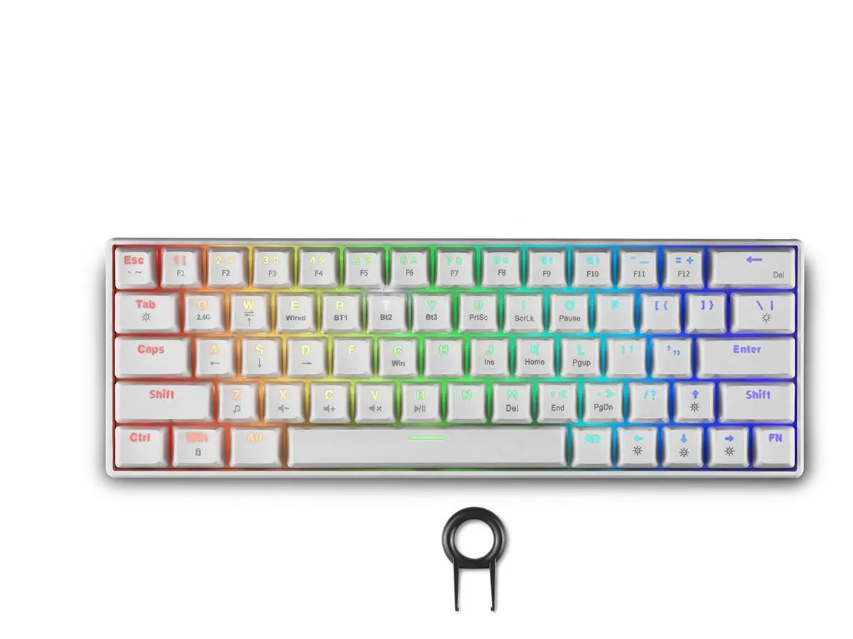 Gaming ασύρματο πληκτρολόγιο Spartan Gear Pegasus 2 RGB Λευκό