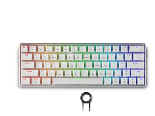 Tastatură wireless de gaming Spartan Gear Pegasus 2 RGB Alb - 1