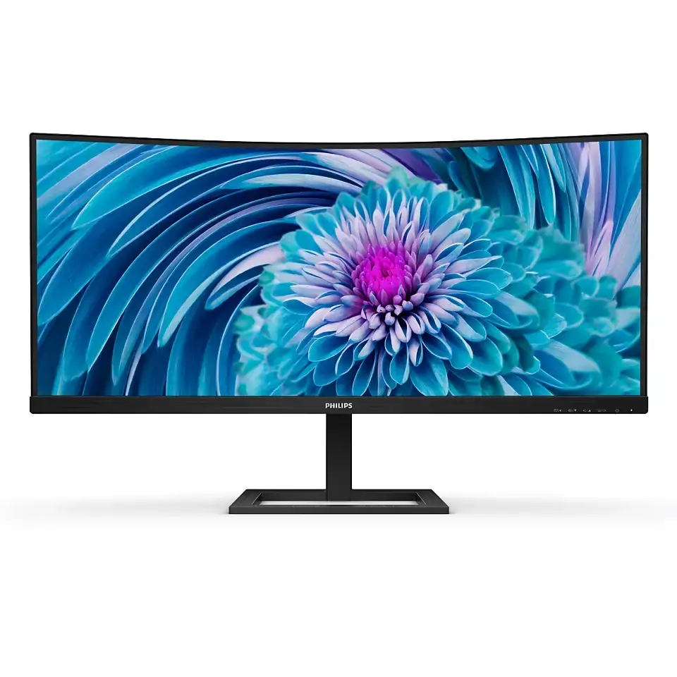Монитор, Philips 346E2CUAE, 34" Curved 1500R VA WLED, 3440x1440@100Hz, 4ms GtG, 1ms MPRT, 300cd m/2, 3000:1, Mega Infinity DCR, Adaptive Sync, FlickerFree, Low Blue Mode, 5Wx2, Tilt, Height Adjust, HDMI, DP, USB hub