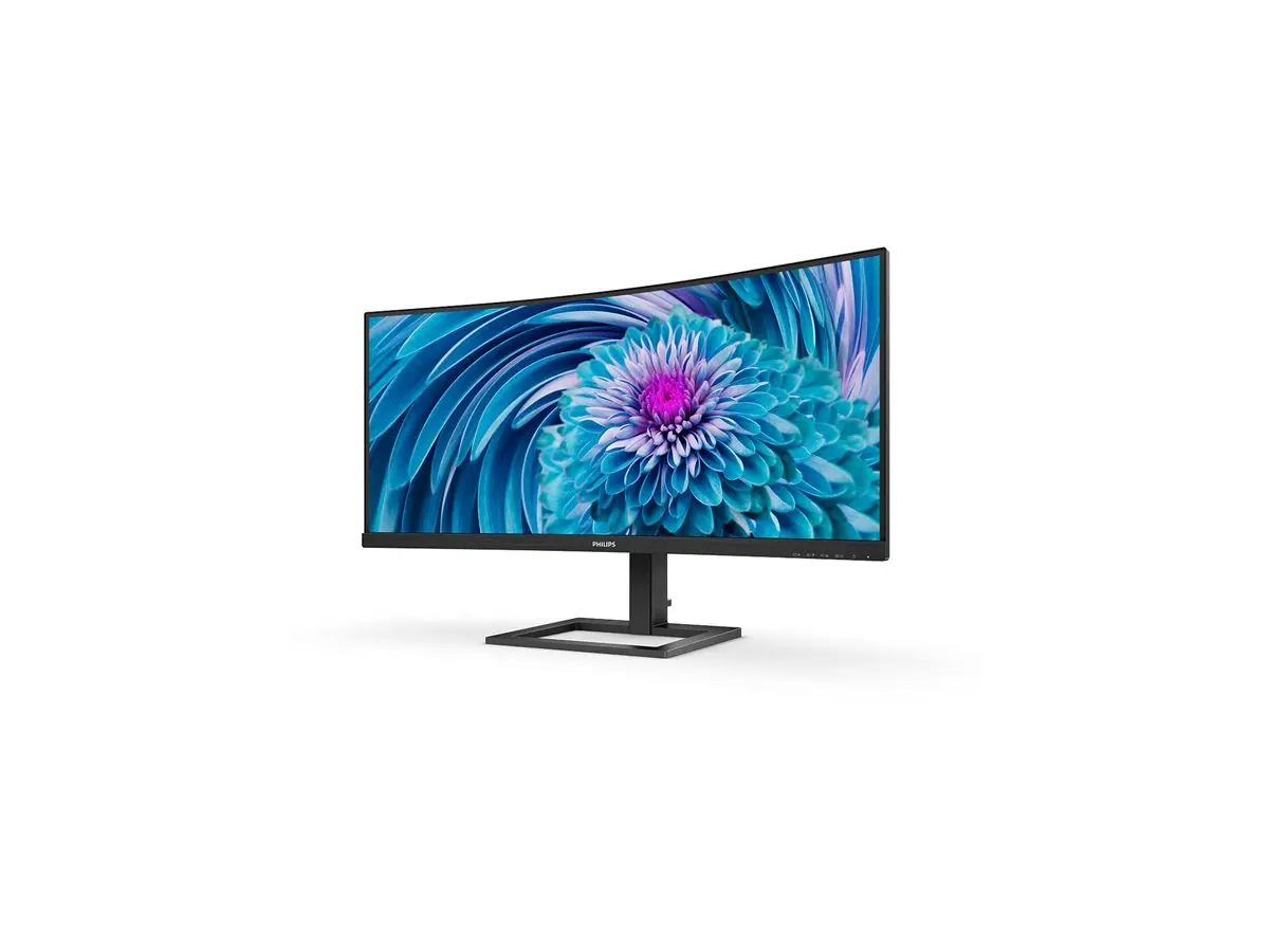 Монитор, Philips 346E2CUAE, 34" Curved 1500R VA WLED, 3440x1440@100Hz, 4ms GtG, 1ms MPRT, 300cd m/2, 3000:1, Mega Infinity DCR, Adaptive Sync, FlickerFree, Low Blue Mode, 5Wx2, Tilt, Height Adjust, HDMI, DP, USB hub - image 1