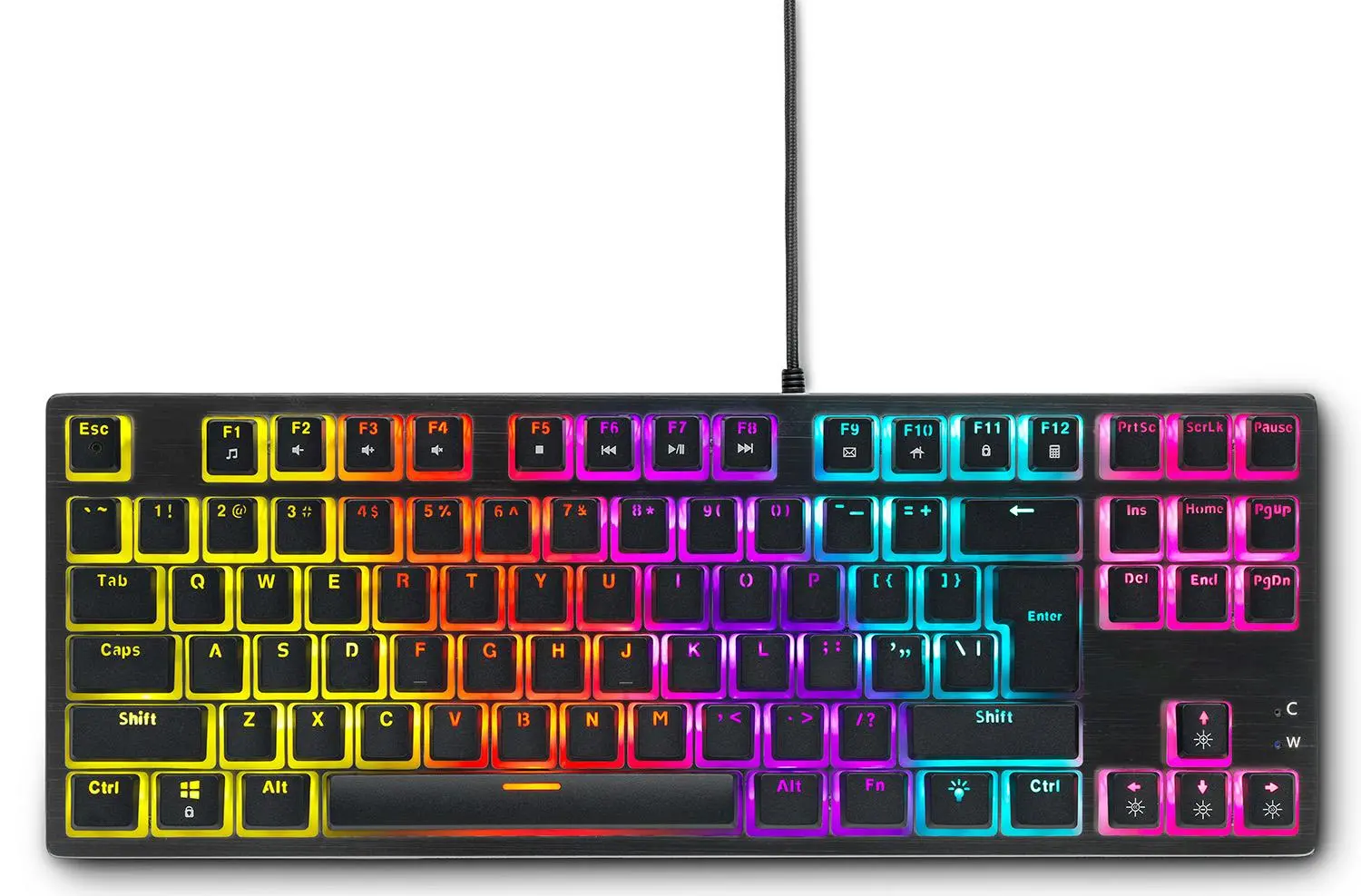 Tastatură mecanică gaming Spartan Gear Lochos 2 RGB TKL, Neagră