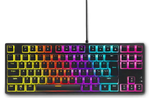 Tastatură mecanică gaming Spartan Gear Lochos 2 RGB TKL, Neagră - 1