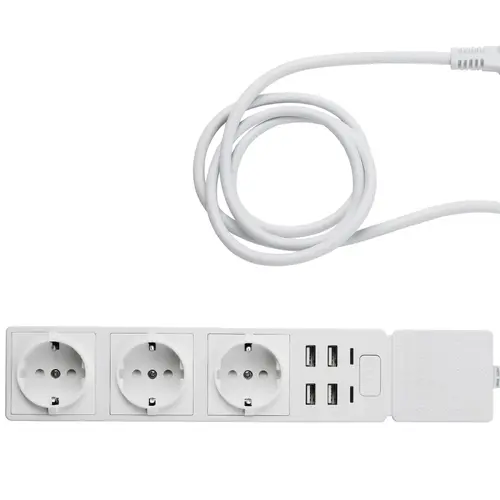 Смарт контакт Edimax SP-1123WT 3 гнезда за вътрешна употреба + 4x USB, WiFi - image 1