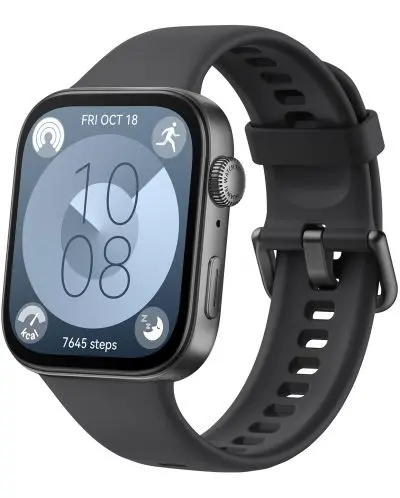 Часовник, Huawei Watch Fit 3 Midnight Black, Solo-B09S, 1.82" AMOLED, 480x408, SPO2, BT5.0, 5ATM, 400mAh - image 1