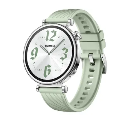 Часовник, Huawei Watch GT4 Green, Aurora-B19FG, Fluoroelastomer Strap, 41mm, GPS, Heart Rate Monitor, SPO2 - image 1